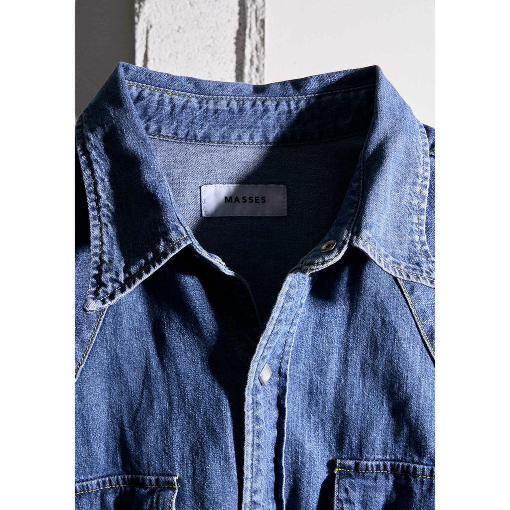 MASSES DENIM SHIRT H.WASH