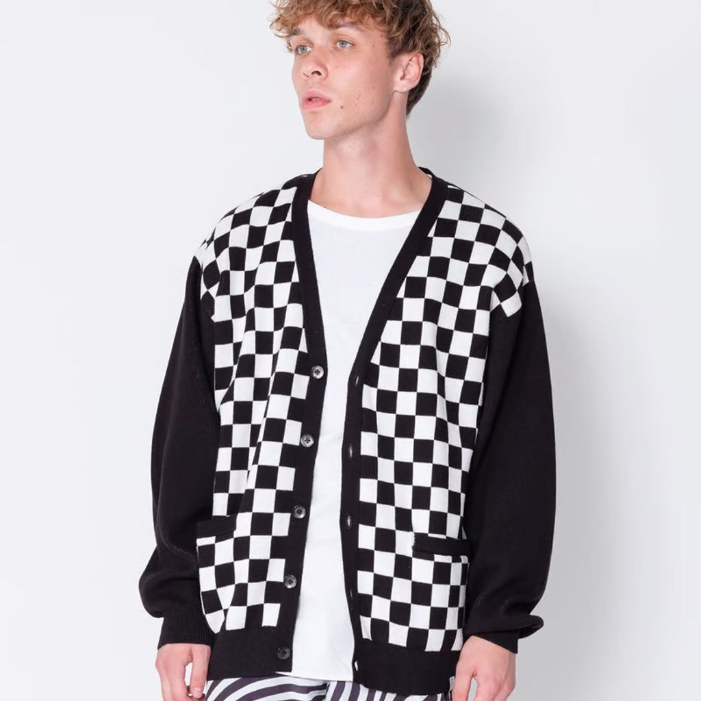 BEDWIN & THE HEARTBREAKERS L/S JACQUARD CARDIGAN "LELAND"