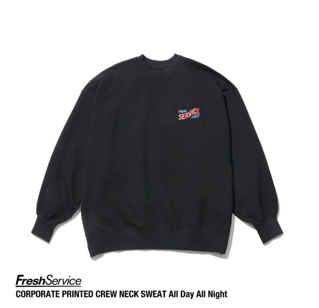FreshService CORPORATE PRINTED CREW NECK SWEAT "All Day All Night"