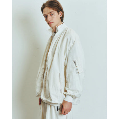 is-ness MILITARY ZIP SHIRT