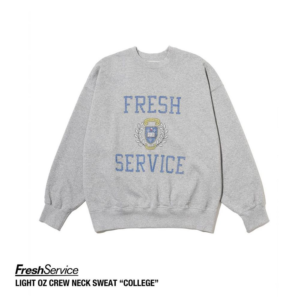 FreshService "LIGHT OZ CREW NECK SWEAT COLLEGE"