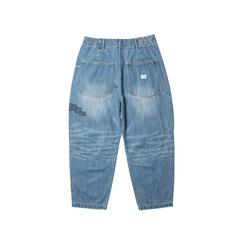 Liberaiders  DAMAGED DENIM SARROUEL PANTS