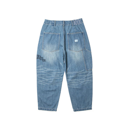 Liberaiders  DAMAGED DENIM SARROUEL PANTS