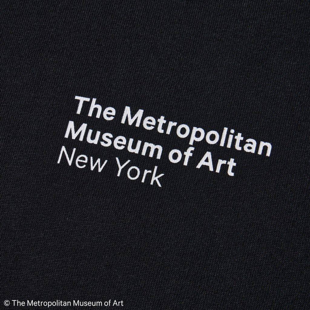 NEW ERA  半袖 オーバーサイズド コットン Tシャツ The Met ブラ ック