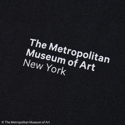 NEW ERA  半袖 オーバーサイズド コットン Tシャツ The Met ブラ ック