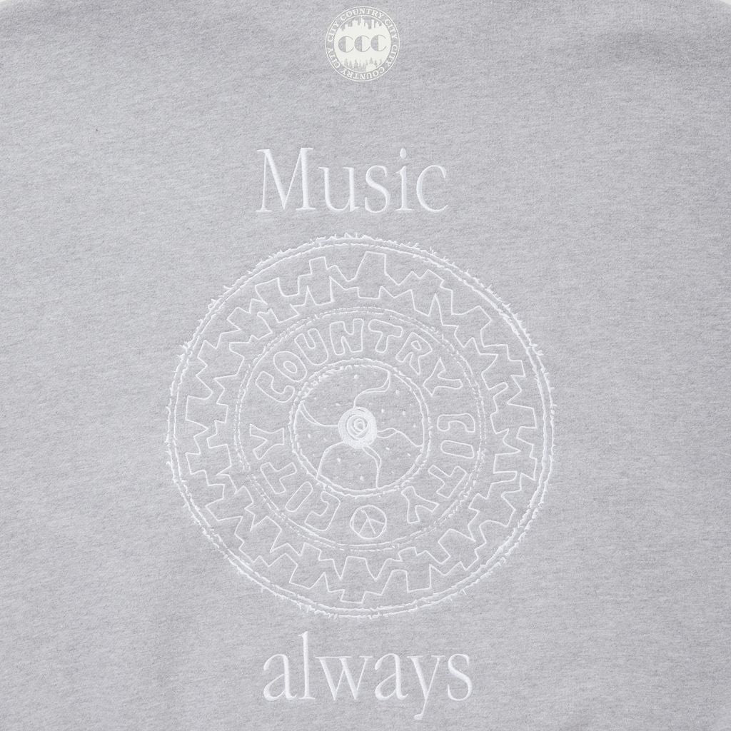 CITY COUNTRY CITY EMBROIDERED LOGO HAFE ZIP SWEATSHIRTS