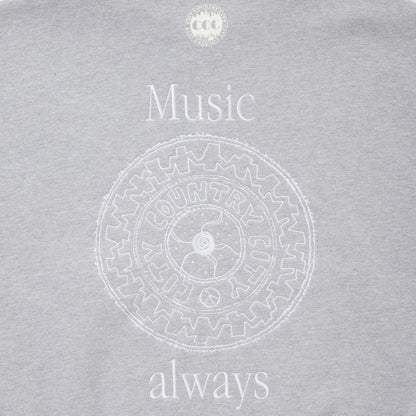 CITY COUNTRY CITY EMBROIDERED LOGO HAFE ZIP SWEATSHIRTS