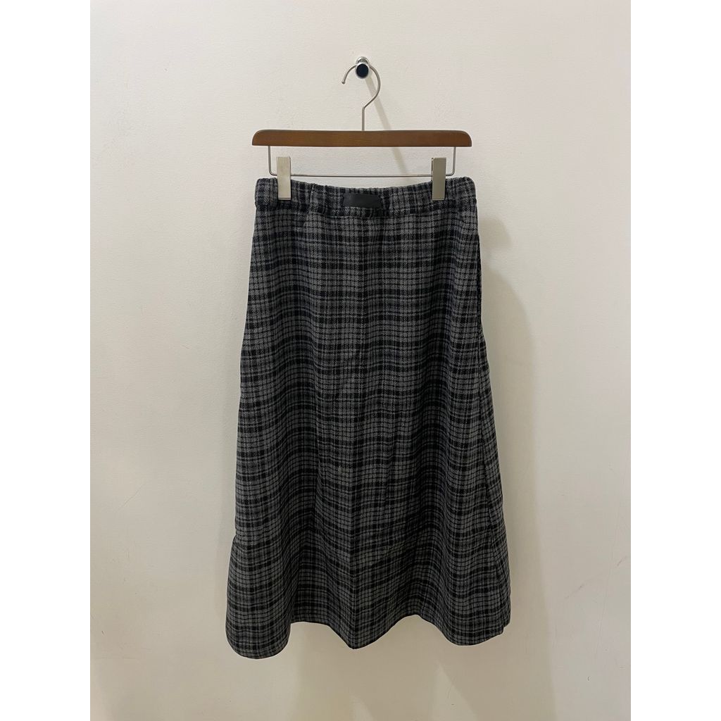 Gramicci WOOL BLEND FRARE SKIRT