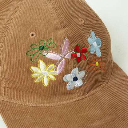 NICK GEAR Multi Flower corduroy Cap