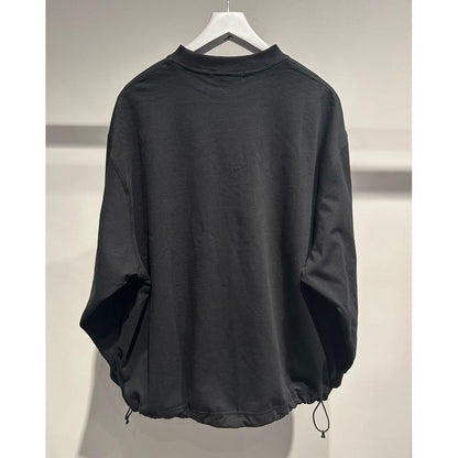 【MADE IN JAPAN】LINEAGE BALLON SOLID L/S TEE（SUPER BLACK）