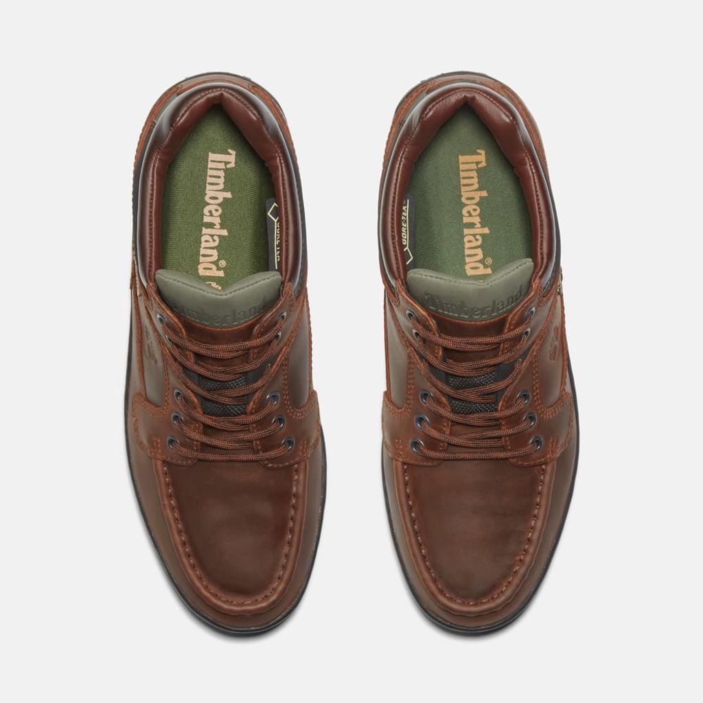 Timberland ヘリテージ GTX モックトゥ ミッド メンズ (BROWN)