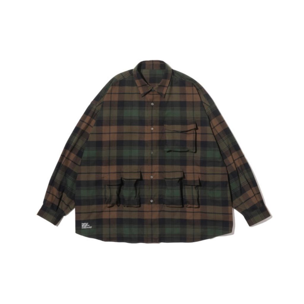 FreshService "FLANNEL CHECK MULTI POCKET SHIRT"