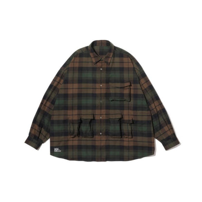 FreshService "FLANNEL CHECK MULTI POCKET SHIRT"