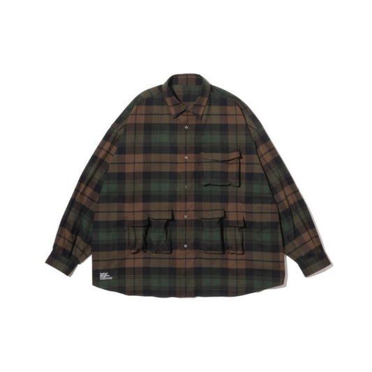 FreshService "FLANNEL CHECK MULTI POCKET SHIRT"