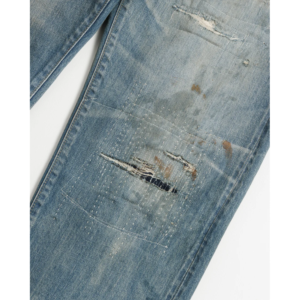 ANACHRONORM CONTEXT-001-R1 REGULAR TAPERED 5P PANTS INDIGO (REMAKE)
