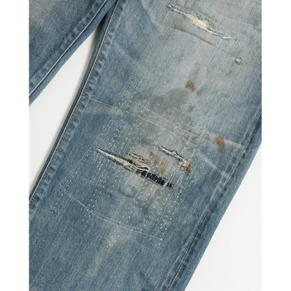 ANACHRONORM CONTEXT-001-R1 REGULAR TAPERED 5P PANTS INDIGO (REMAKE)