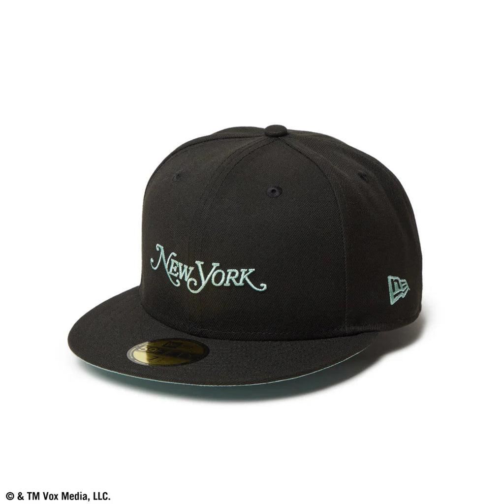 NEW ERA  59FIFTY New York Magazine ブラック × シーグラス