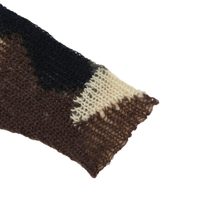 MAGIC STICK Mohair Camo Crew knit (WOODLAND)