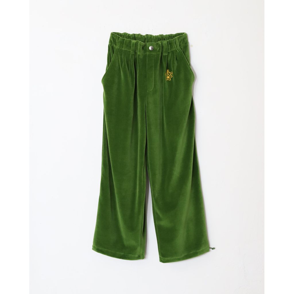 AMBERGLEAM Velor Pile Tapered Pants