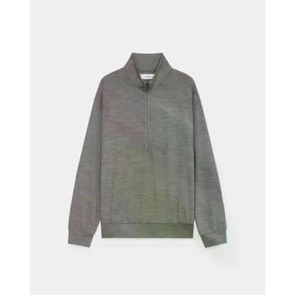 marka  Super 100s Washable Wool Jersey / Half-Zip Stand