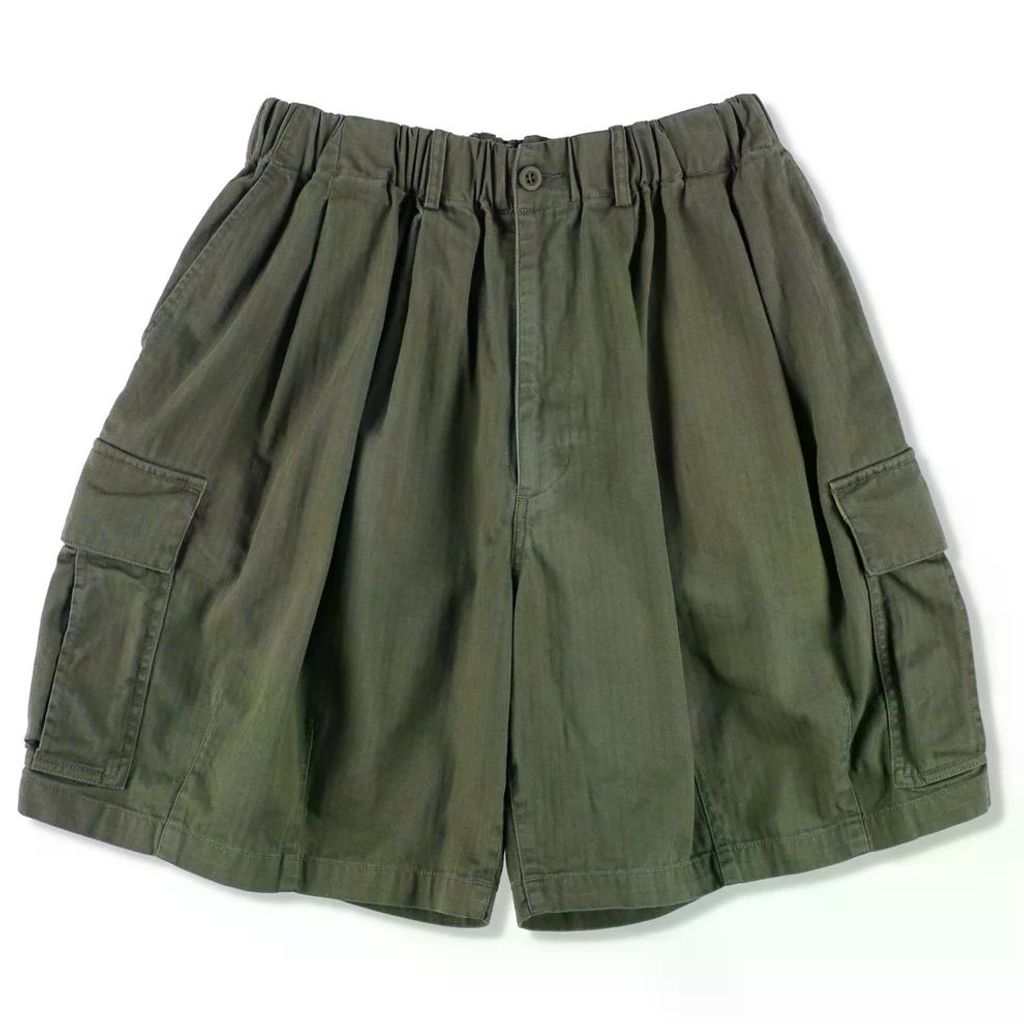 is-ness Herringbone 6-Pocket Shorts