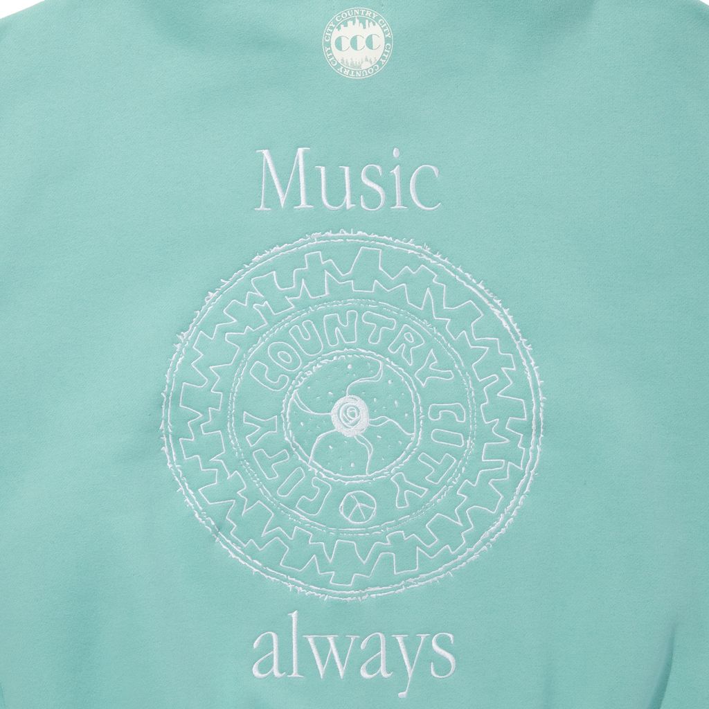 CITY COUNTRY CITY EMBROIDERED LOGO HAFE ZIP SWEATSHIRTS