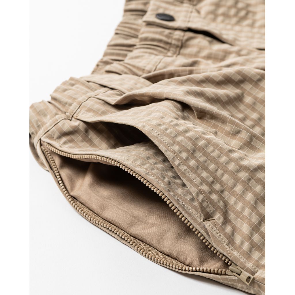 TIGHTBOOTH RIPPLE PLAID BALLOON PANTS