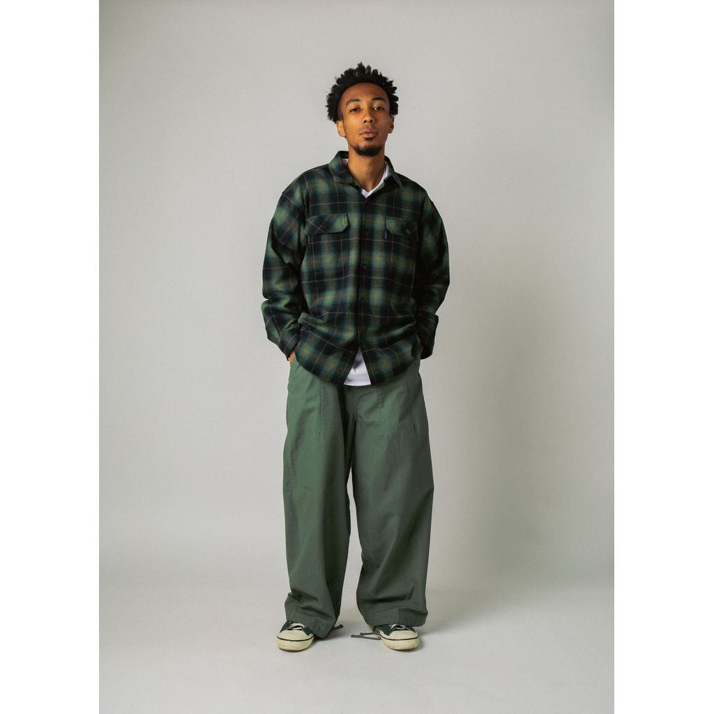 APPLEBUM WIDE MILITARY PANTS [OLIVE] / 2420803