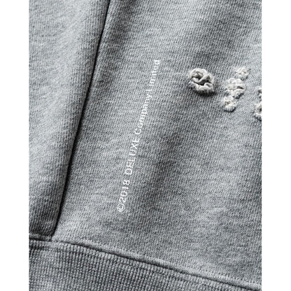 TIGHTBOOTH DAMAGE CREW SWEAT - TIGHTBOOTH x DELUXE