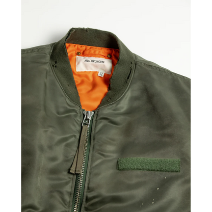 ANACHRONORM AN395 DIRTY NYLON MA-1 OLIVE