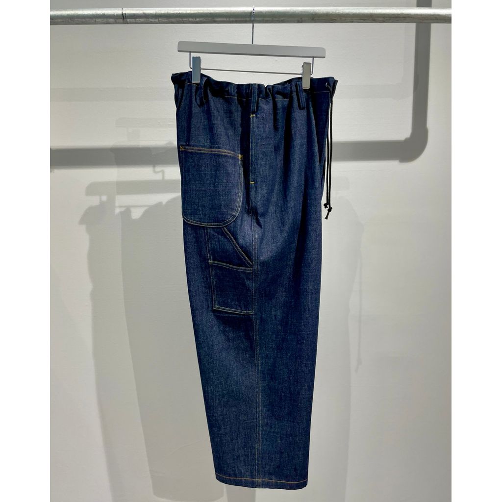 Y's for men 12oz DENIM PAINTER PANTS WITH COLOR COMBI STITCH