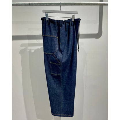 Y's for men 12oz DENIM PAINTER PANTS WITH COLOR COMBI STITCH