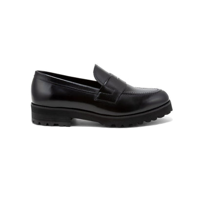 KENFORD MENS TANK SOLE LOAFERS / BLACK