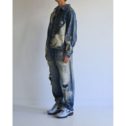 ANACHRONORM HARD REMAKED FRONT TUCK DENIM JACKET INDIGO (REMAKE)
