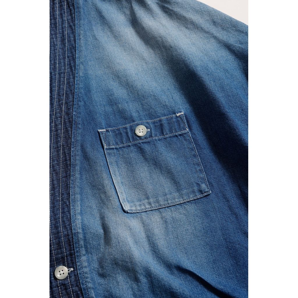 【予約商品】FDMTL DENIM HAORI S/S SHIRT 3YR WASH