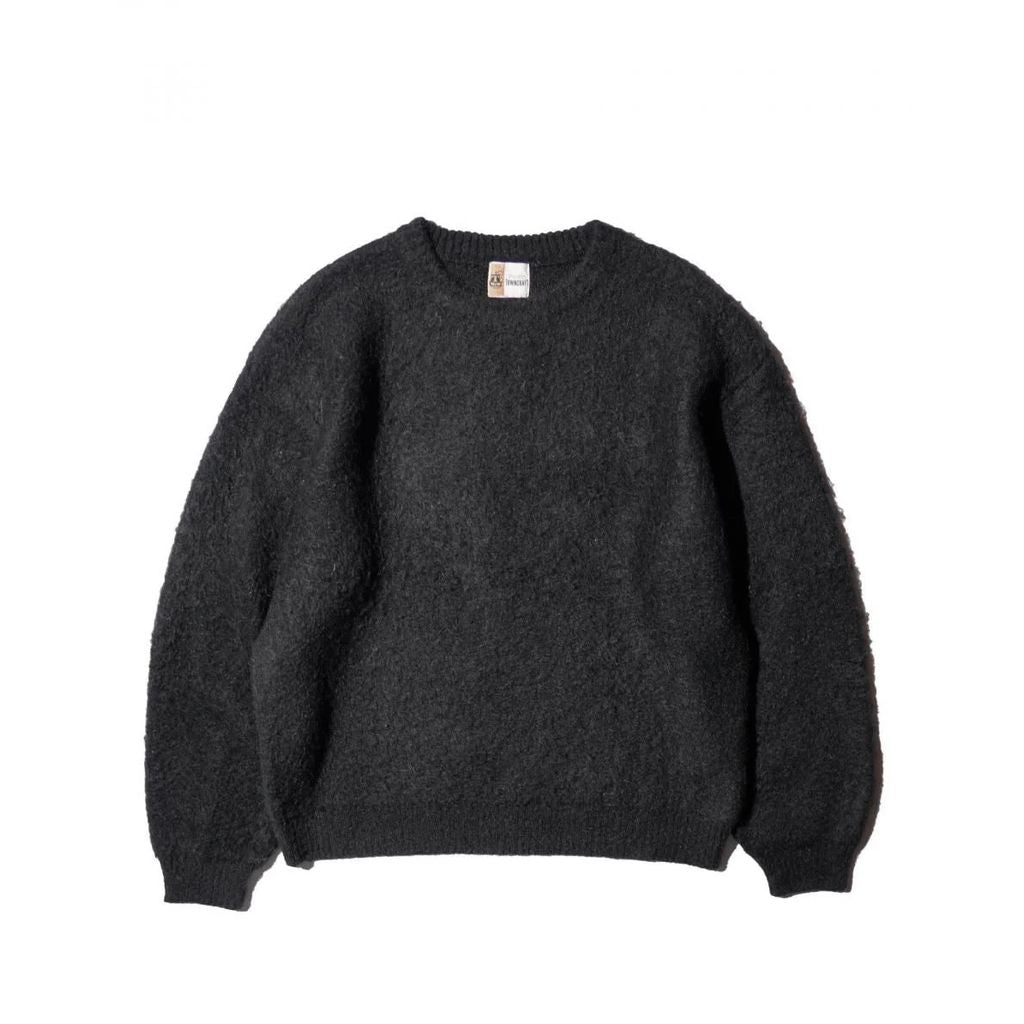 TOWNCRAFT MOHAIR SHAGGY CREW SWEATER