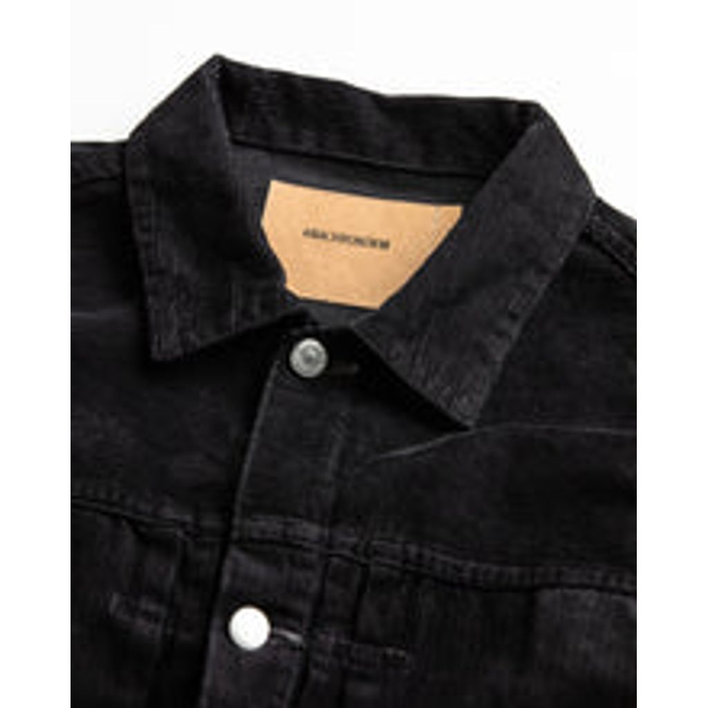 ANACHRONORM  SULFUR DYED CORDUROY FRONT TUCK JACKET SULFUR BLACK