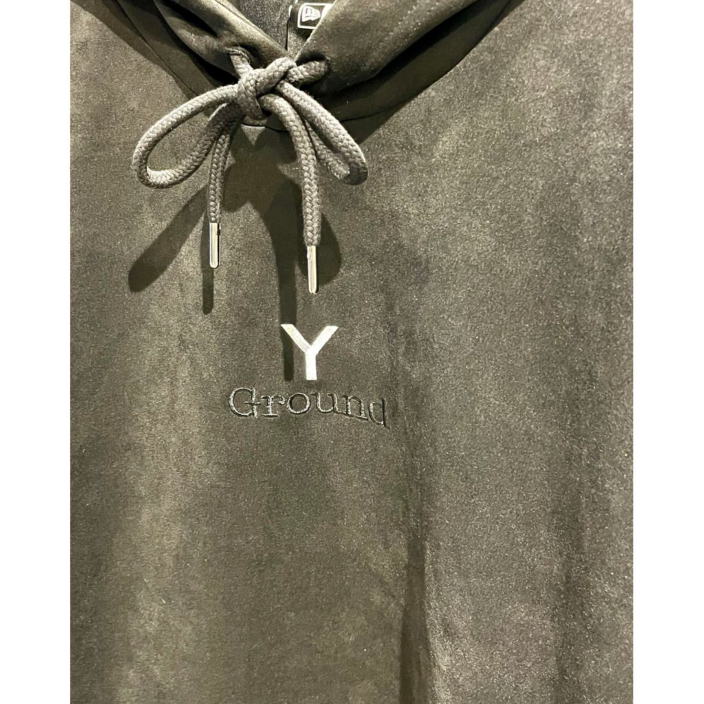 Ground Y × NEWERA SUEDE HOODIE GY LOGO