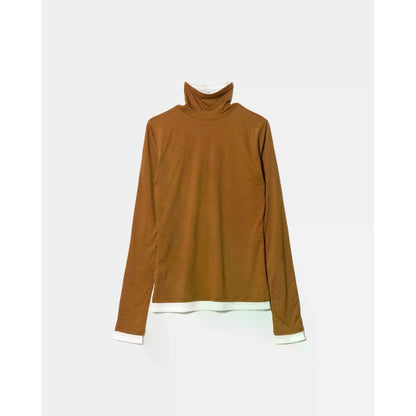 beautiful people flip washable wool jersey high neck top