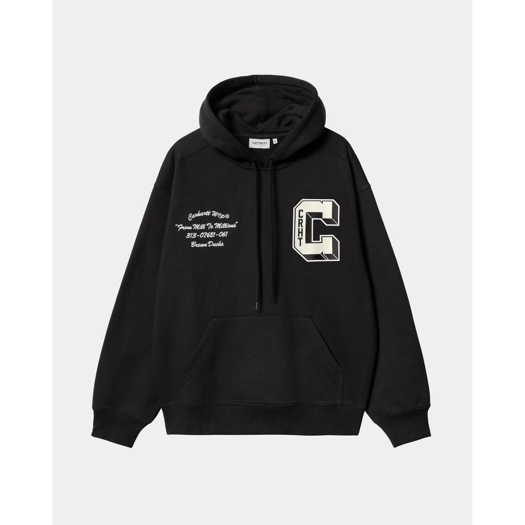 CARHARTT WIP  HOODED BROWN DUCKS SWEAT