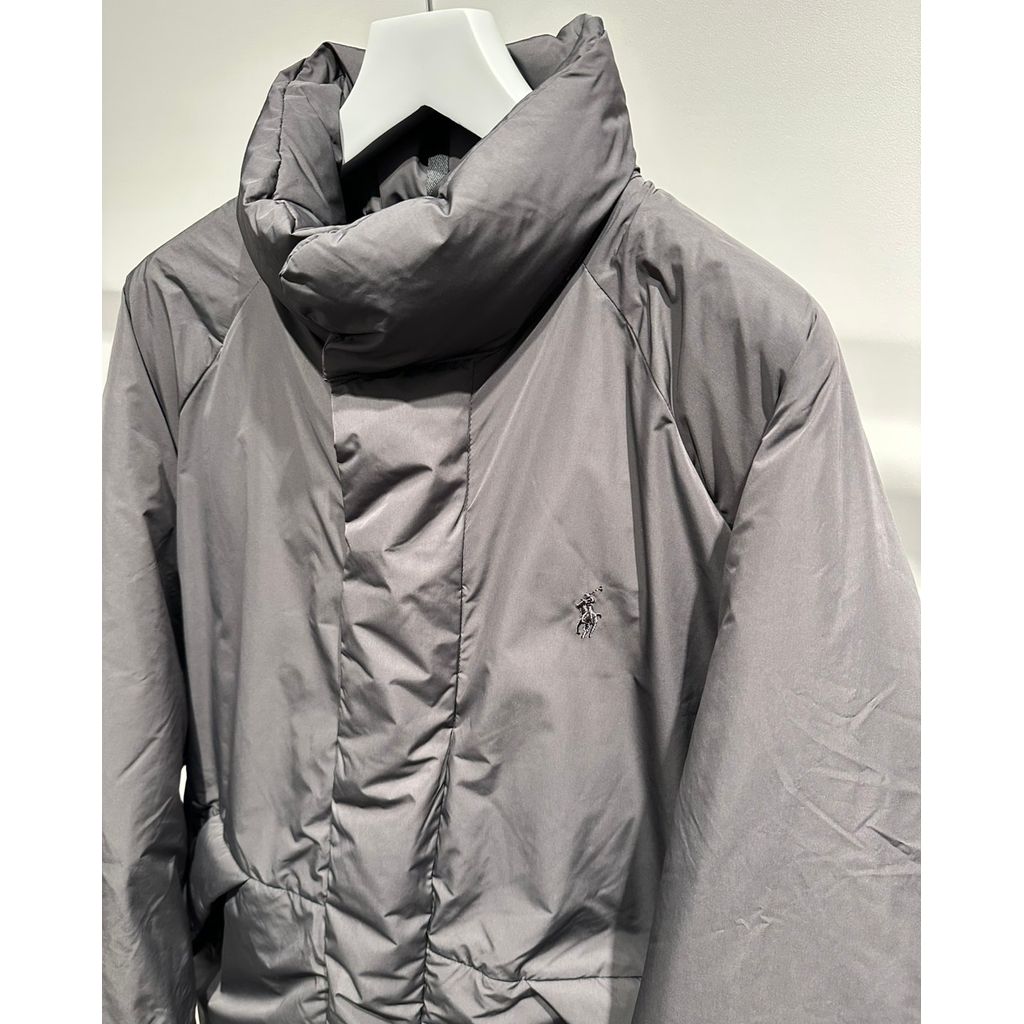 POLO RALPH LAUREN モックネック ダウン ジャケット（FADED BLACK）