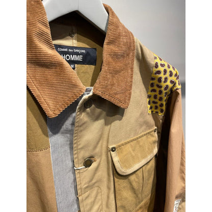 COMME des GARCONS HOMME 多素材MIX パッチワーク ジャケット