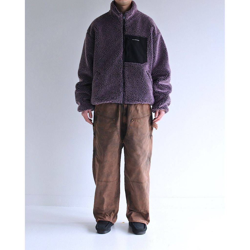 ANACHRONORM REVERSIBLE BOA JACKET PURPLE