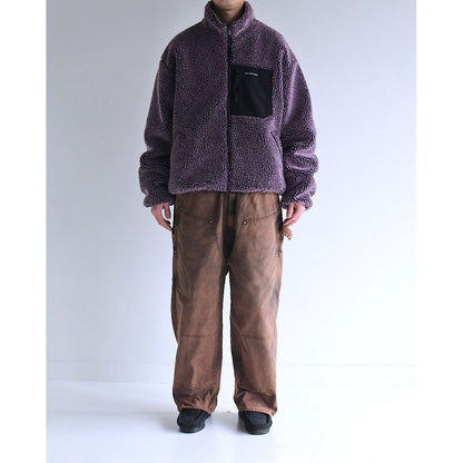 ANACHRONORM REVERSIBLE BOA JACKET PURPLE