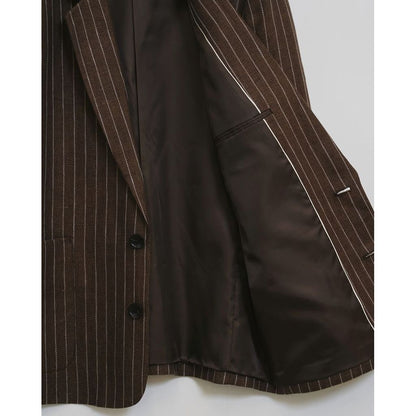 TODAYFUL Boyfriend Stripe Linen Jacket