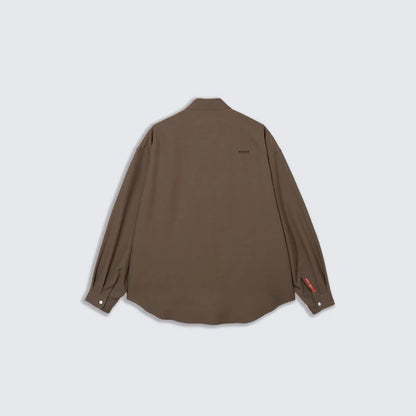 MAGIC STICK THE CORE HALF ZIP SHIRT (COCOA BROWN) 26FW-MS8-003