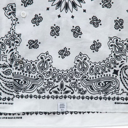 BEDWIN & THE HEARTBREAKERS L/S PATCH WORKED BANDANA SHIRT "MONK"