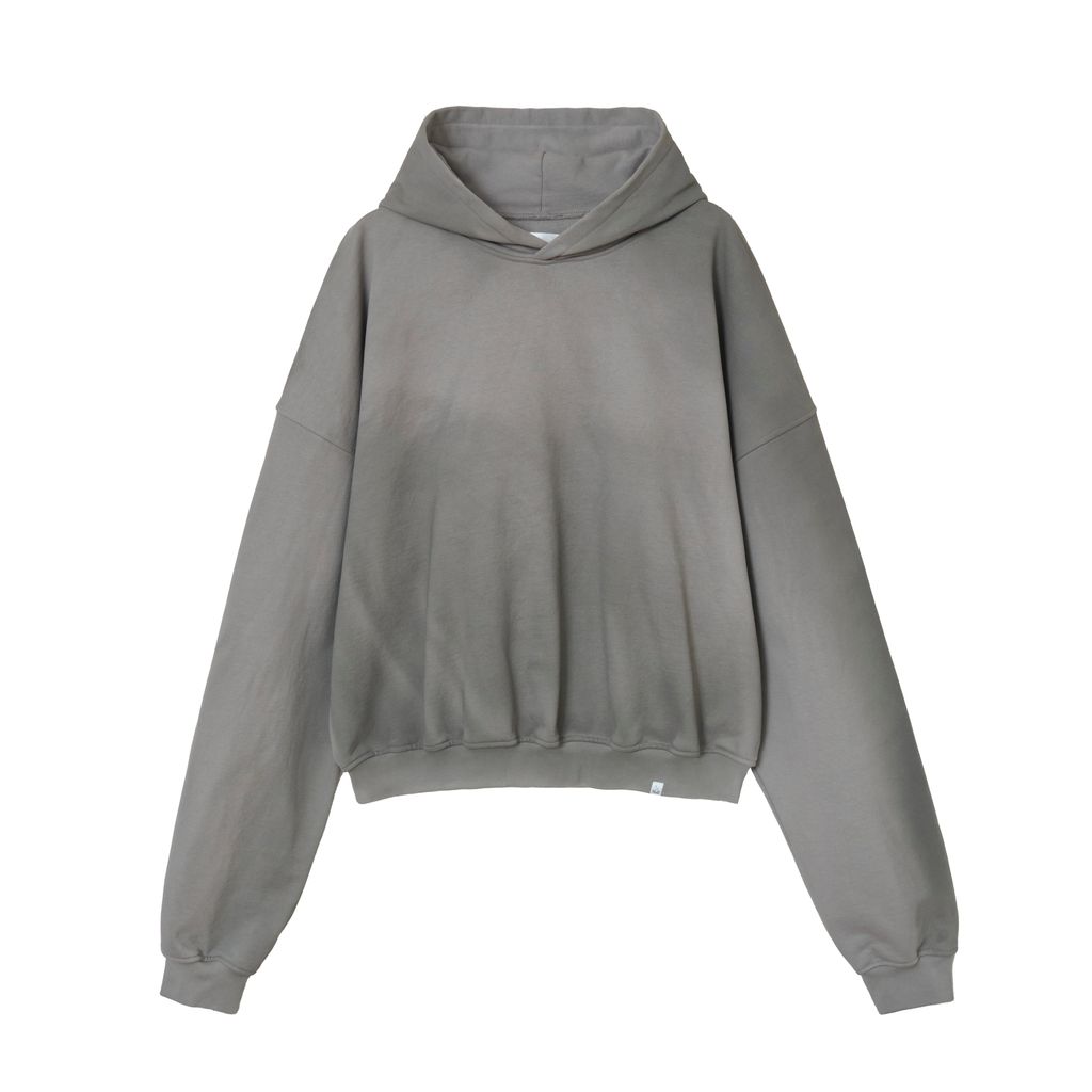 MAGIC STICK 2 Tone Comfort Hoodie (STEEL GREY with SPRAY)