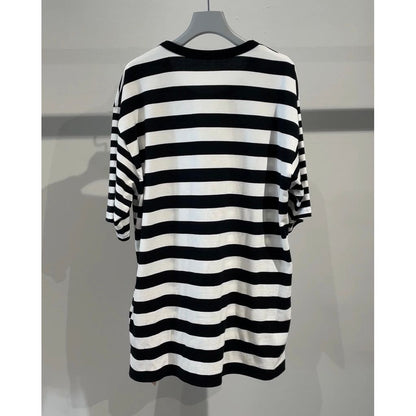 Ground Y DIFFERENT LINES BORDER JERSEY GYLOGO TYPE-C GRAPHIC PRINT T-SHIRT