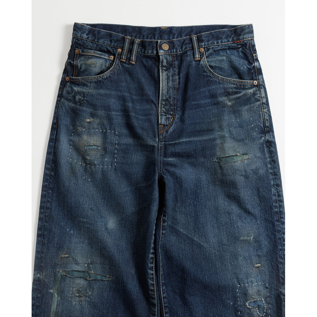 ANACHRONORM REMAKED WIDE 5P DENIM PANTS DARK INDIGO